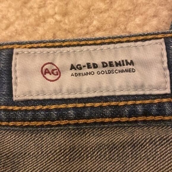 AG Adriano Goldschmied The Graduate Tailored Leg Jeans Denim Mid Rise Mens 33x34 - Picture 12 of 16